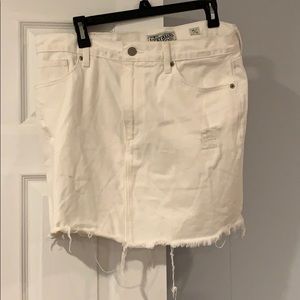 Lucky brand White denim skirt